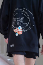 Load image into Gallery viewer, Matt Black Crewneck