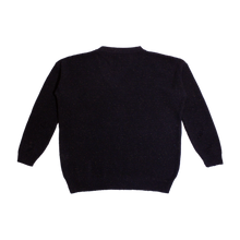 Load image into Gallery viewer, Black Distressed Oversize Sweater
