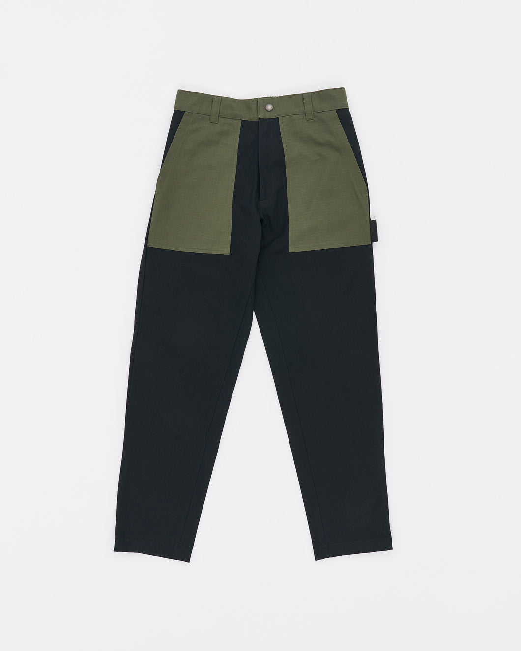 Black Military Cropped Pants