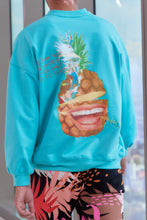 Load image into Gallery viewer, Crewneck Aqua Vandal Fruit Club
