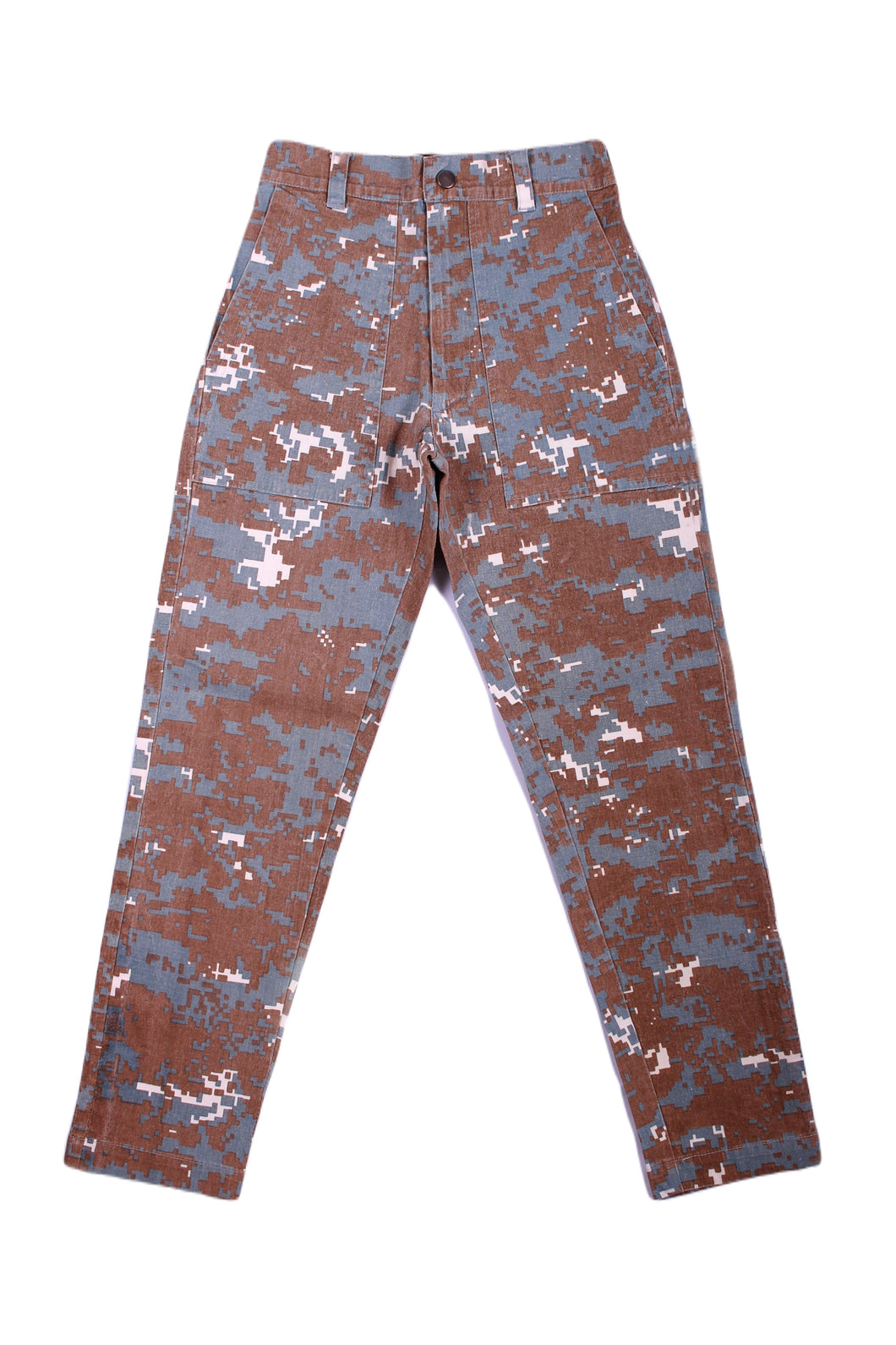 Pixel Camo Cropped Pants
